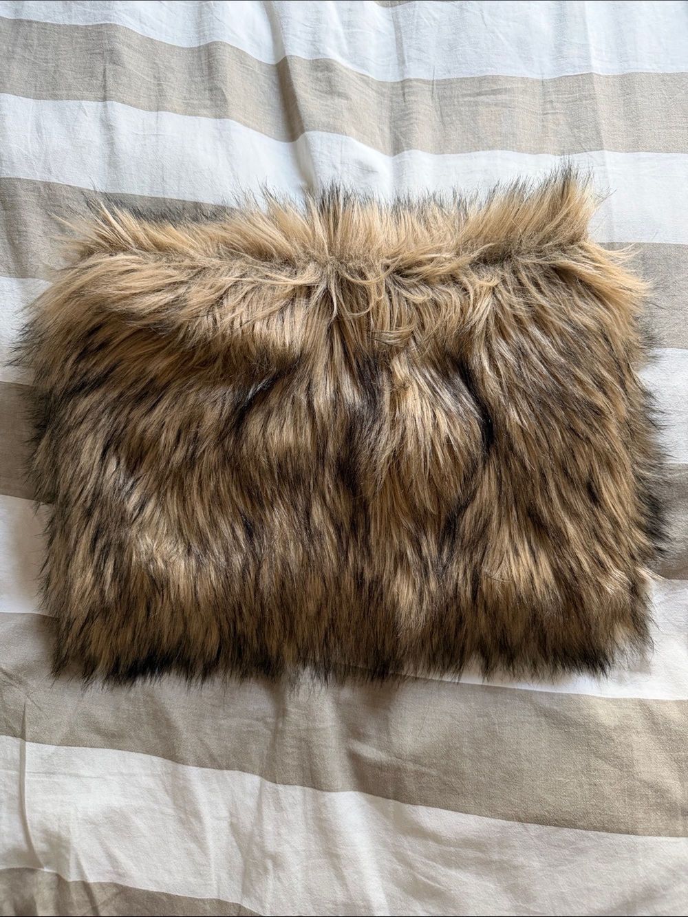 Faux Fur Neck Tube - Brown